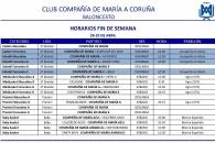 PARTIDOS FIN DE SEMANA 28-29 DE ABRIL
