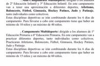 CAMPAMENTO MULTIDEPORTE EN NAVIDADES