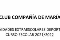 HORARIOS ACTIVIDADES DEPORTIVAS CURSO 21/22