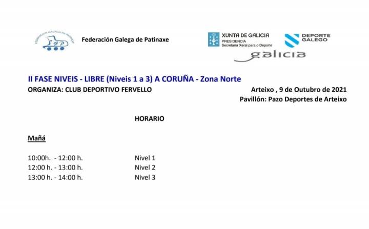 II FASE CAMPEONATO NIVELES DEL 1 AL 3