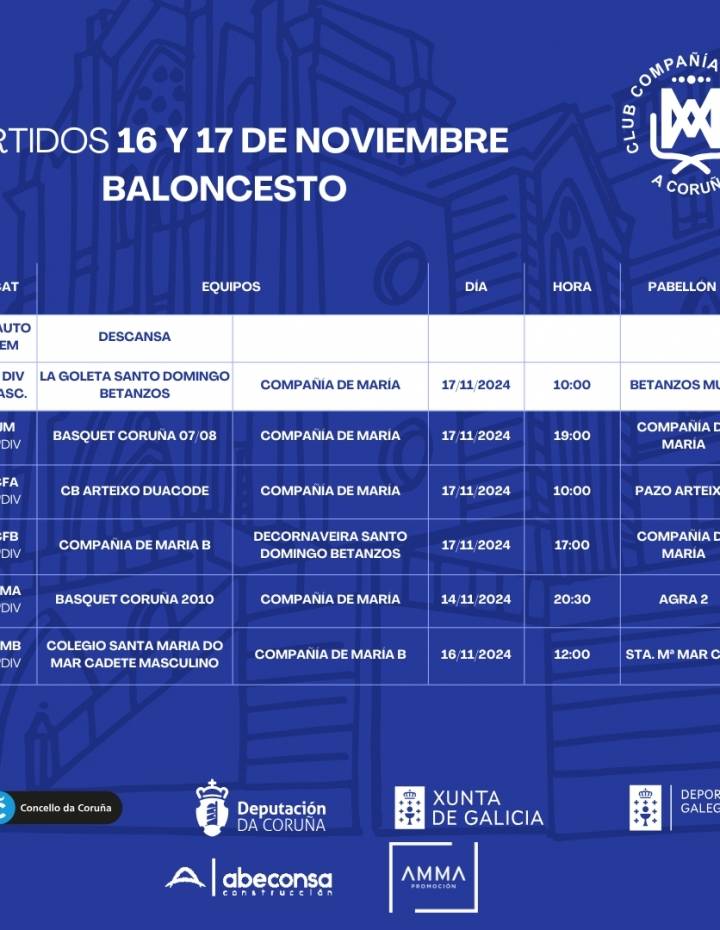PARTIDOS JORNADA 16-17 DE NOVIEMBRE